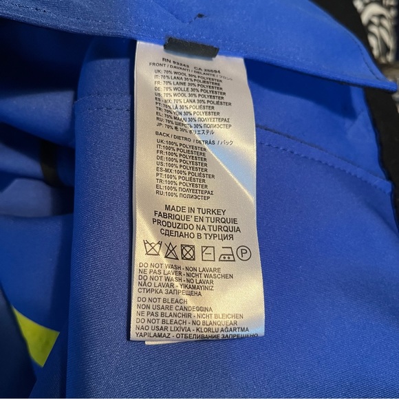 NWOT Diesel Moto Jacket in Black Wool with blue lining - Picture 16 of 16